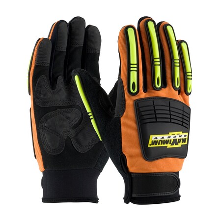 Pip Synthetic Leather Palm with Fabric Back - TPR Impact Protection 120-5900/M